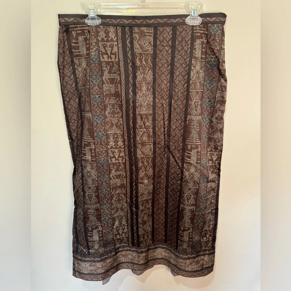 Peruvian Connection Pima Cotton Maxi Skirt‎ Size 14